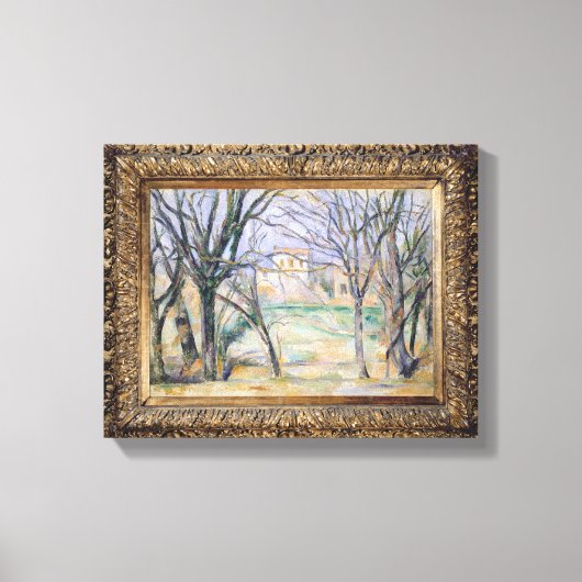 Bäume und Häuser, 1885-86 Leinwanddruck (Vorderseite)