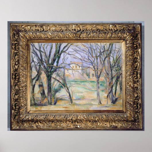 Bäume und Häuser, 1885-86 Poster (Vorne)