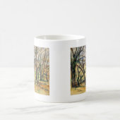 Bäume und Häuser Pauls Cezanne | nähern sich dem Kaffeetasse (Mittel)