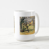 Bäume und Häuser Pauls Cezanne | nähern sich dem Kaffeetasse (VorderseiteRechts)