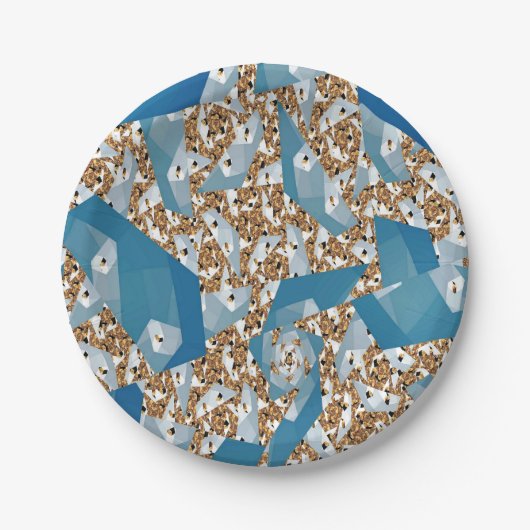 BÄUME UND HAUT PAPPTELLER (Vorderseite)