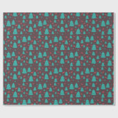 Bäume und Hirsche Geschenkpapier (Flach)