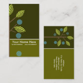 Bäume und ihre Obst-Visitenkarten Visitenkarte (Vorne/Hinten)