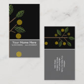 Bäume und ihre Obst-Visitenkarten Visitenkarte (Vorne/Hinten)