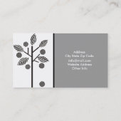 Bäume und ihre Obst-Visitenkarten Visitenkarte (Rückseite)