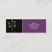 Bäume und ihre Obstkartoffeln Mini Visitenkarte (Rückseite)