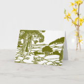 Bäume und Landschaften Karte (Gelbe Blume)