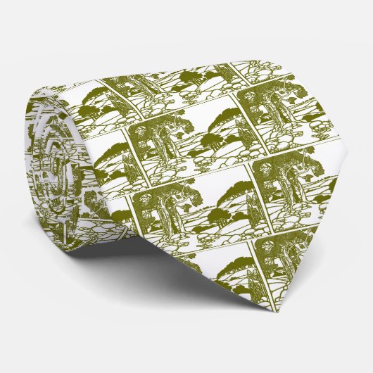 Bäume und Landschaften Krawatte (Gerollt)