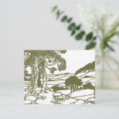 Bäume und Landschaften Postkarte (Stehend Vorderseite)