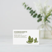 Bäume und Landschaften Visitenkarte (Stehend Vorderseite)