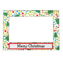 Bäume und Lichter Retro Weihnachtsrahmen 12x18 Mag