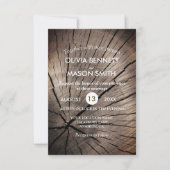 Bäume und Natur-Texturierte Hochzeitseinladung Einladung (Vorderseite)