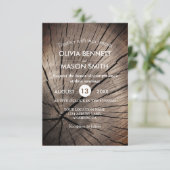 Bäume und Natur-Texturierte Hochzeitseinladung Einladung (Stehend Vorderseite)