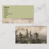 Bäume und Nebel Visitenkarte (Vorne/Hinten)
