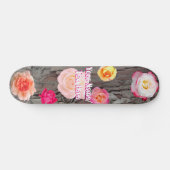Bäume und Rosen Skateboard (Horizontal)