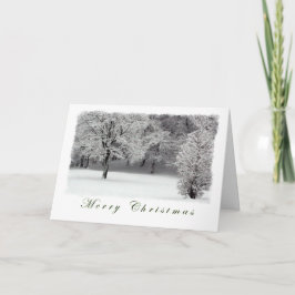 Bäume und Schnee Frohe Weihnachten