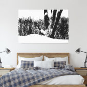 Bäume und Shrubs im Schnee Leinwanddruck (Insitu (Schlafzimmer))