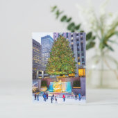 Bäume und Skater 2015 Postkarte (Stehend Vorderseite)