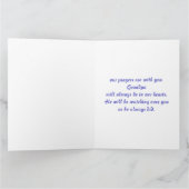 Bäume und Sky-Oma-Beileid Karte (Innenseite)