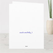 Bäume und Sky-Oma-Beileid Karte (Rückseite)