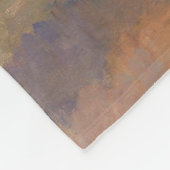 Bäume und Straße, postimpressionistische Landschaf Fleecedecke (Ecke)