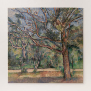 Bäume und Straße, postimpressionistische Landschaf Puzzle