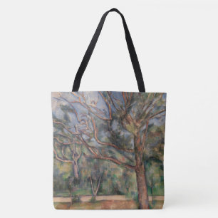 Bäume und Straße, postimpressionistische Landschaf Tasche