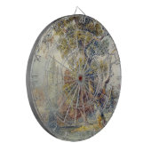 Bäume und Teich (von John Ruskin) Dartscheibe (Vorderseite Links)