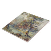 Bäume und Teich (von John Ruskin) Fliese (Seite)