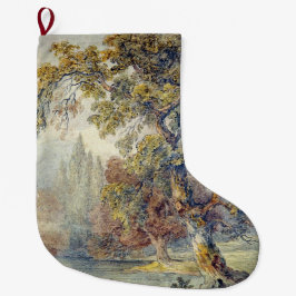 Bäume und Teich (von John Ruskin) Großer Weihnachtsstrumpf