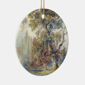 Bäume und Teich (von John Ruskin) Keramik Ornament (Rechts)