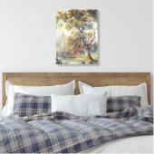 Bäume und Teich (von John Ruskin) Leinwanddruck (Insitu (Schlafzimmer))