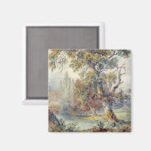 Bäume und Teich (von John Ruskin) Magnet (Vorderseite/Rückseite)