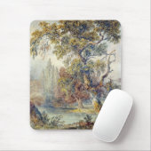 Bäume und Teich (von John Ruskin) Mousepad (Mit Mouse)