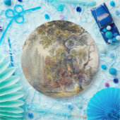 Bäume und Teich (von John Ruskin) Pappteller (Party)