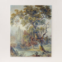 Bäume und Teich (von John Ruskin)