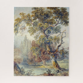 Bäume und Teich (von John Ruskin) Puzzle