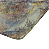 Bäume und Teich (von John Ruskin) Schneidebrett (Ecke)