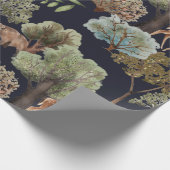 Bäume und Tiere Geschenkpapier (Ecke)