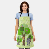 Bäume und Tiere Schürze (Getragen)