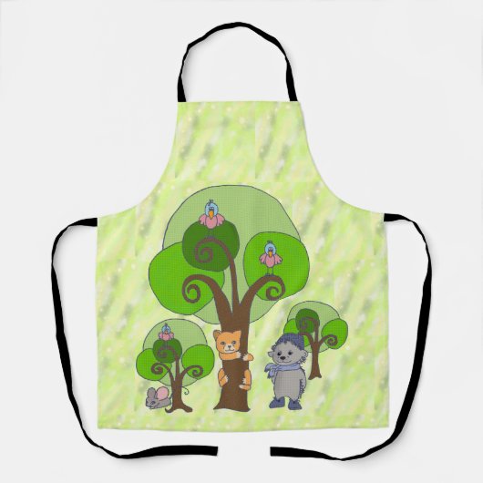 Bäume und Tiere Schürze (Vorderseite)