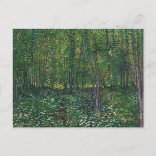 Bäume und Unterholz von Vincent Van Gogh Postkarte