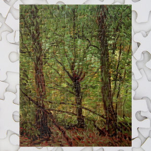Bäume und Unterholz von Vincent van Gogh Puzzle