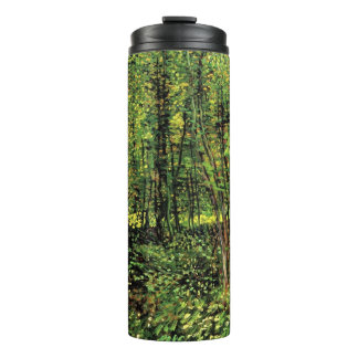 Bäume und Unterholz von Vincent van Gogh Thermosbecher