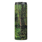 Bäume und Unterholz von Vincent van Gogh Thermosbecher (Rückseite)