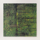 Bäume und Unterwuchs durch Van Gogh Gemälde Art Puzzle (Horizontal)