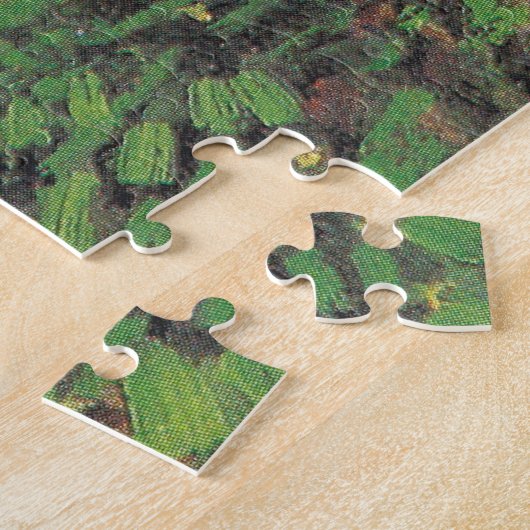 Bäume und Unterwuchs durch Van Gogh Gemälde Art Puzzle (Seite)