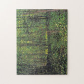 Bäume und Unterwuchs durch Van Gogh Gemälde Art Puzzle (Vertikal)