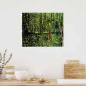 Bäume und Unterwuchs Poster (Küche)