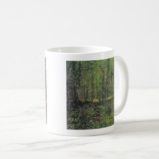 Bäume und Unterwuchs von Van Gogh Kaffeetasse (VorderseiteRechts)